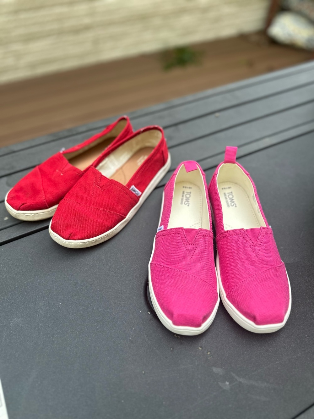 Toms Kids Alpargata Slip-On Canvas Shoes Bundle